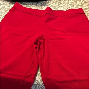 Kim Rogers Red Straight Leg Pants